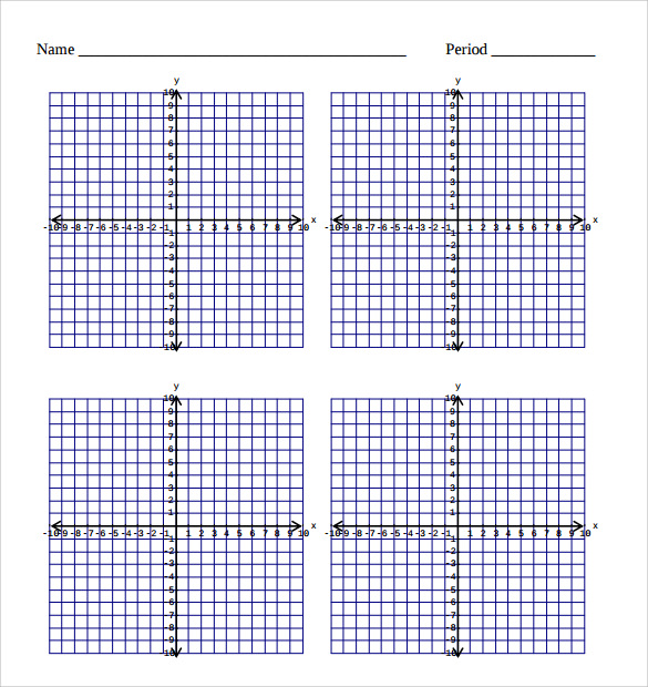 FREE 5+ Sample Cartesian Graph Paper Templates in PDF
