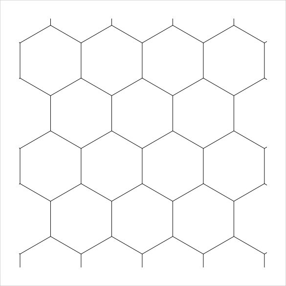 Free Printable Hexagon Template Pdf Printable Templates