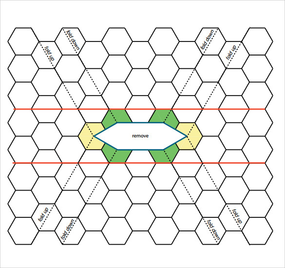 free 7 sample hexagonal graph paper templates in pdf ms word psd