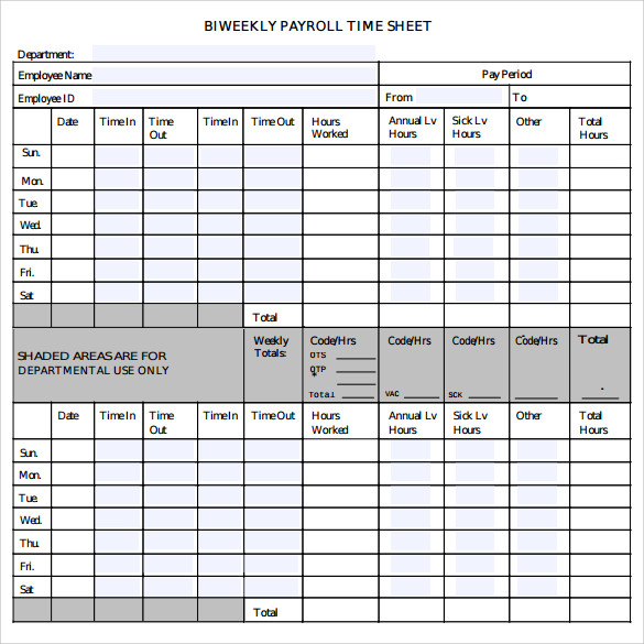 FREE 9+ Payroll Timesheet Calculators in PDF | Excel