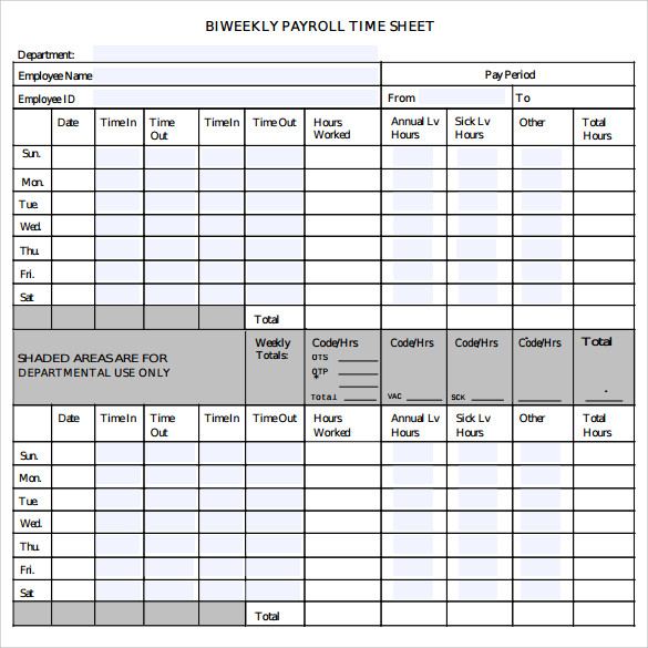 7 sample payroll timesheet calculator templates to