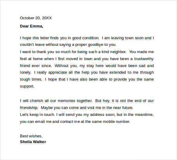 FREE 18+ Sample Farewell Letters to Co-Workers in PDF, Word, Pages ...