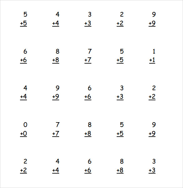 12 Math Worksheet Templates to Download for Free | Sample Templates