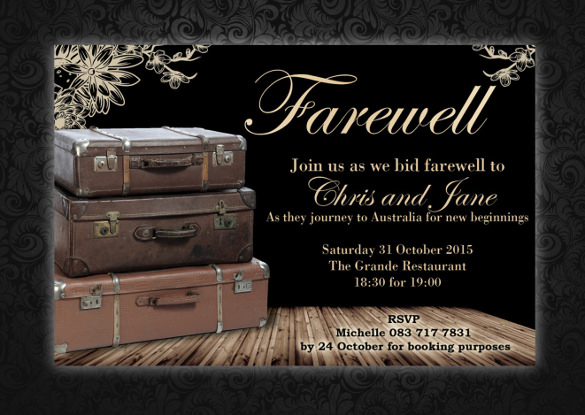 Farewell Invitation Template 5