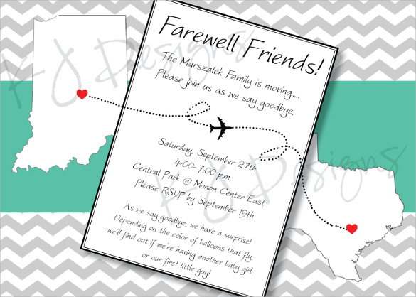 employee farewell party invitation wording