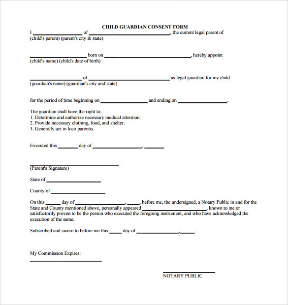 FREE 7 Sample Legal Guardianship Forms In PDF MS Word