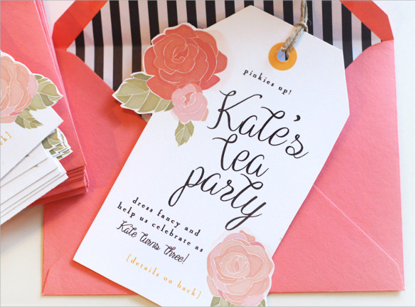 Tea Party Invitations Free 8