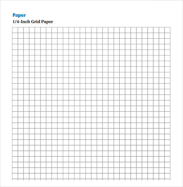 graph paper template 1 4 inch
