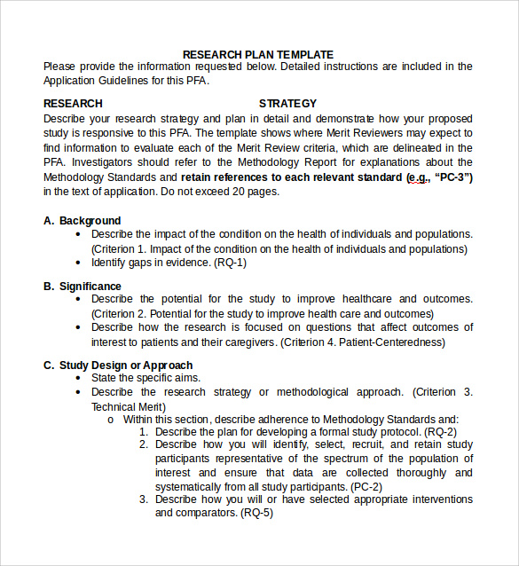 field of study and research plan