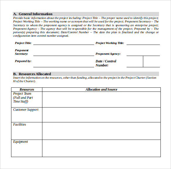 resource plan template document