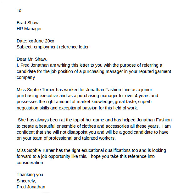 sample employment reference letter1