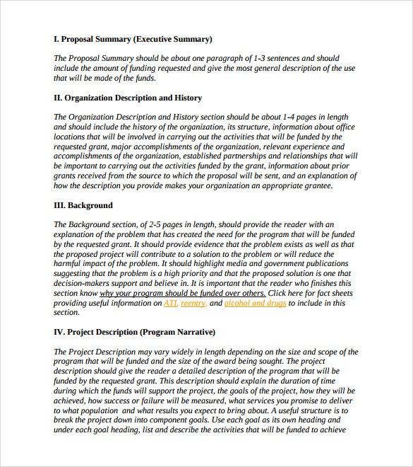 formal proposal sample template