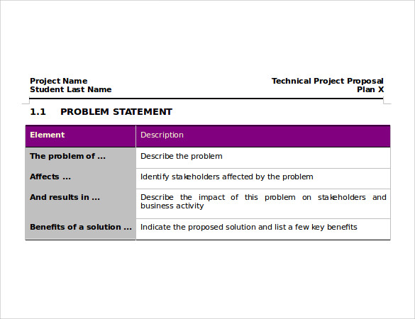 sample technical proposal template download 