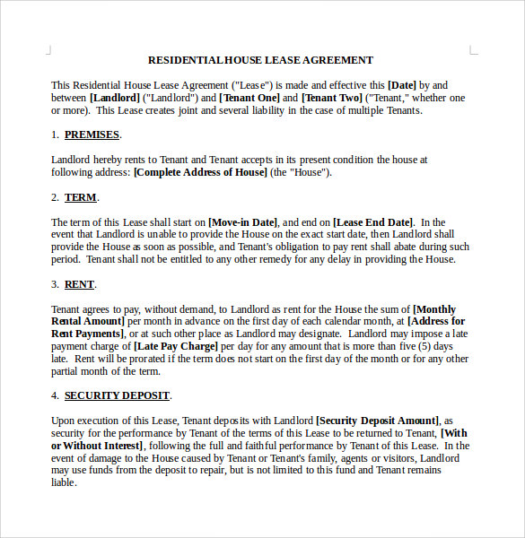 residential house lease agreement1