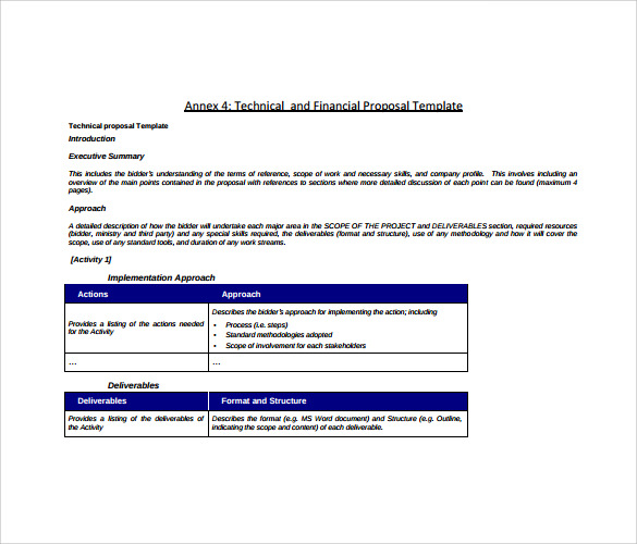 FREE 11+ Sample Technical Proposals in PDF MS Word Pages Google Docs