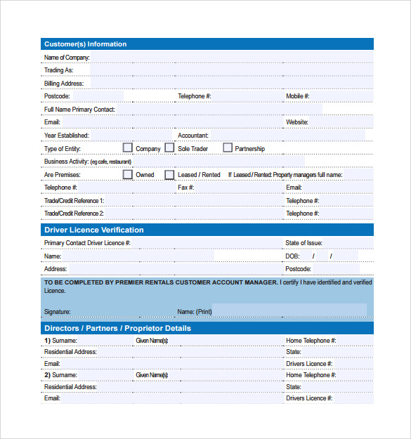 sample standard equipment rental agreement