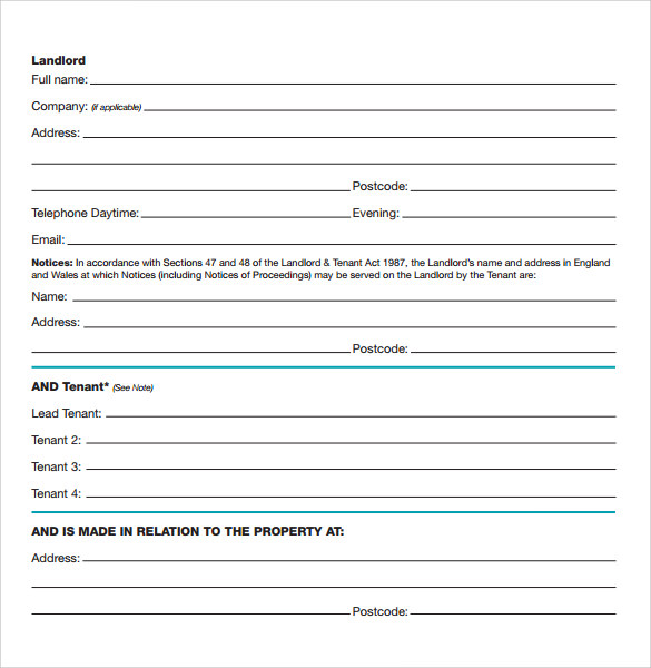 apartment rental agreement