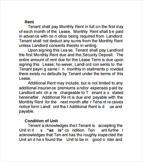 apartment lease agreement to download