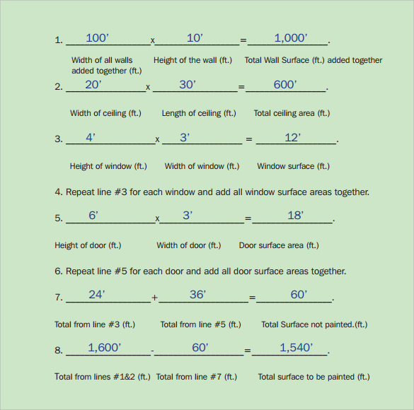 microsoft excel estimate template