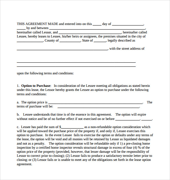 tenant residential agreement