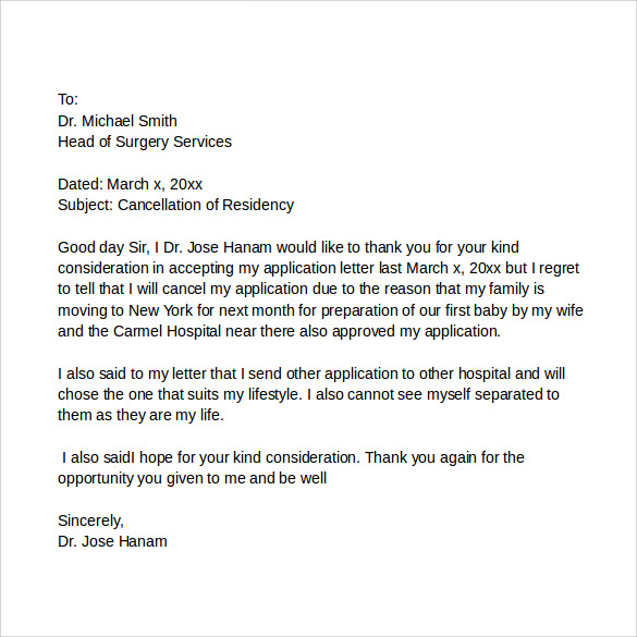 Sample Of Withdrawal Letter from images.sampletemplates.com