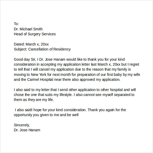 17 Withdrawal Of Job Application Letter Sample Simple Cover Letter 6593