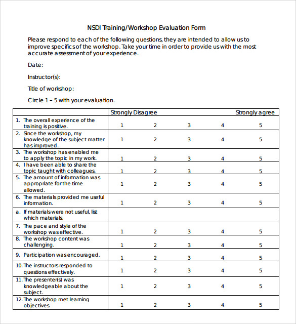 Evaluation Form For A Training Program Softwareriver Hot Sex Picture 8054