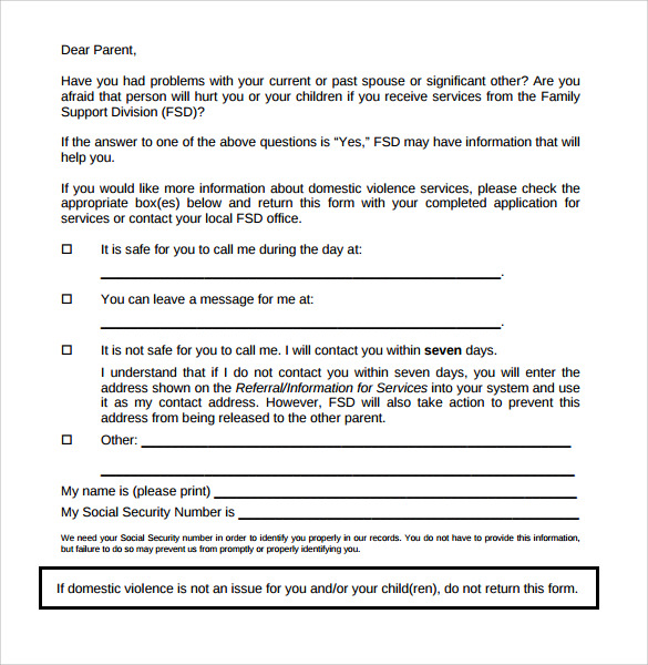 FREE 5  Sample Child Support Agreement Templates in PDF