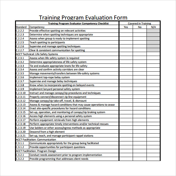 FREE 7+ Program Evaluation Forms in PDF MS Word