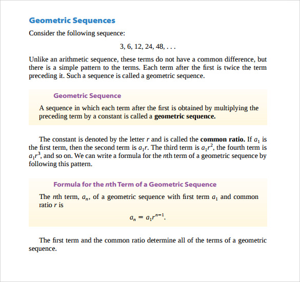 geometric series example1