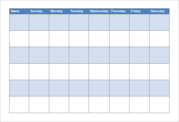 chore chart template download in word