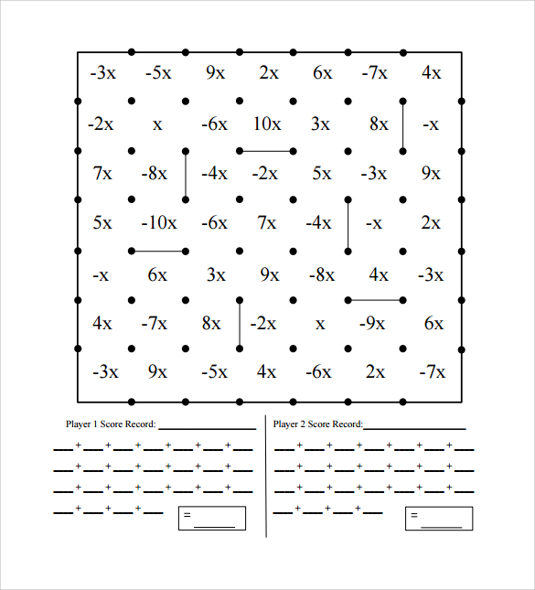 FREE 9 Sample Dot Game Templates In PDF