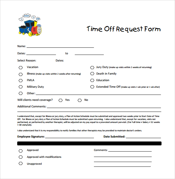 paid off request form to download for free