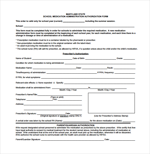 FREE 14 Sample School Medical Forms In PDF