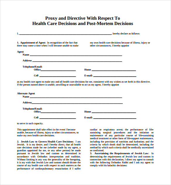 free-9-sample-medical-proxy-forms-in-pdf-ms-word