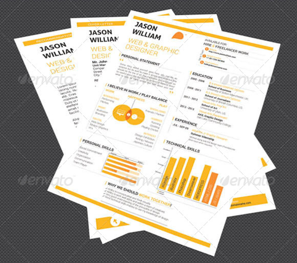 indesign format designer resume