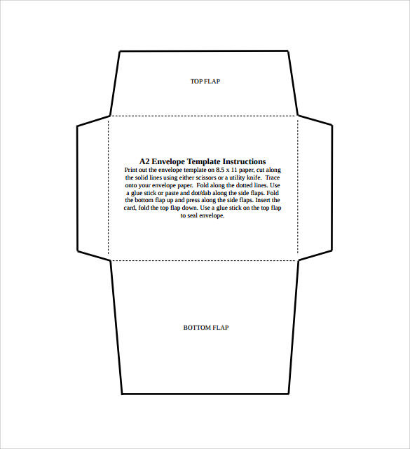 a2 envelope template instructions