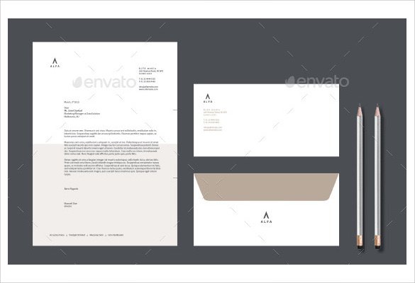 business envelope template