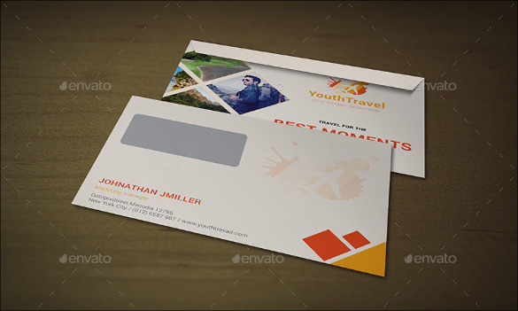 example business envelope template psd