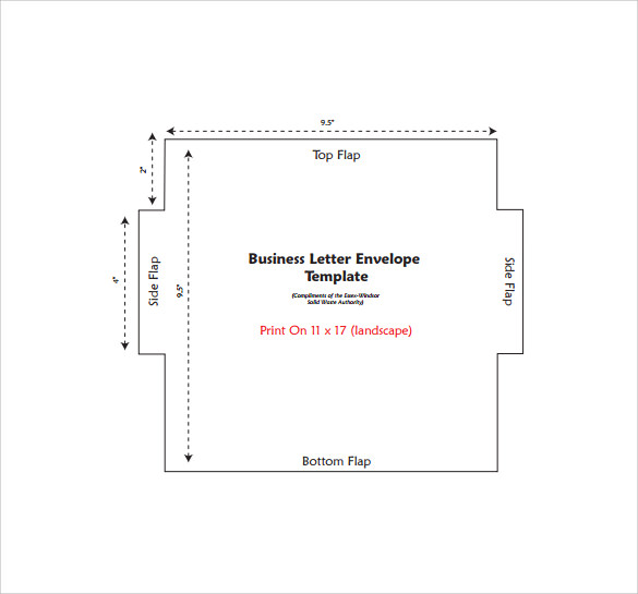 microsoft word business envelope address template