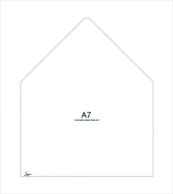 a7 envelope template word download