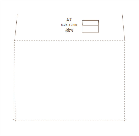 matching a7 envelope template