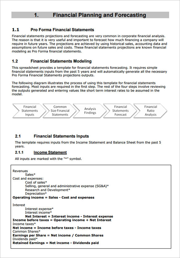 10 ProForma Income Statement Templates to Download 