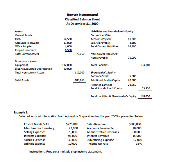 Free 7 Sample Contribution Income Statement Templates In Pdf Ms Word 4871