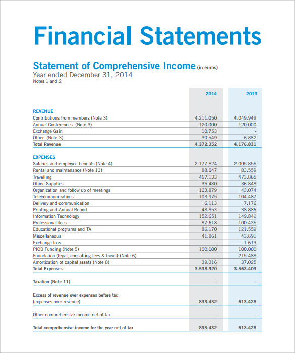 8-contribution-income-statement-templates-to-download-sample-templates