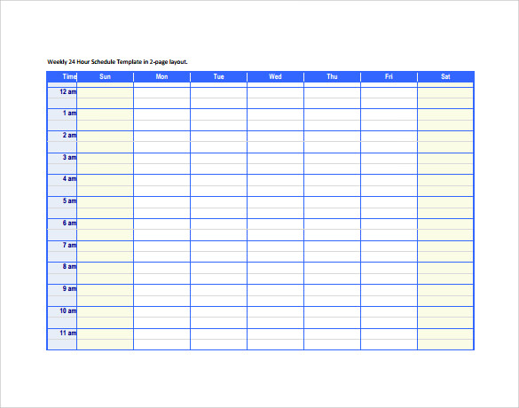 daily schedule checklist template printable free