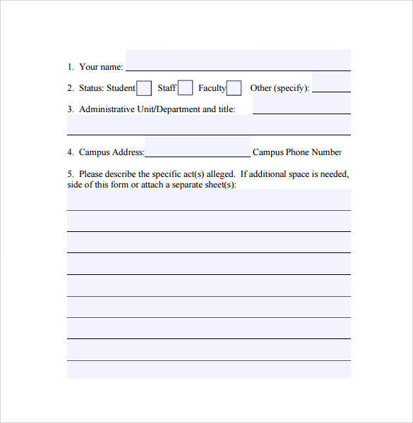 employee complaint form format1