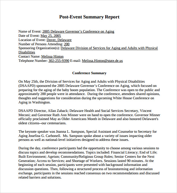 FREE 16+ Summary Report Templates in PDF MS Word Apple Pages