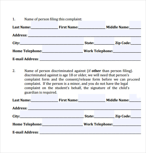 FREE 7+ Civil Complaint Forms in PDF MS Word