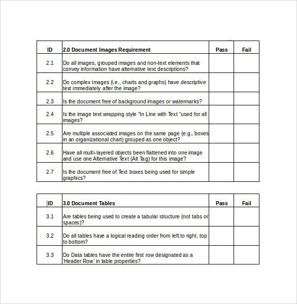 FREE 11 Sample MS Word Checklist Templates In MS Word